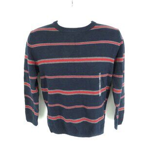 XG Boys Navy Blue Striped Crew Neck Sweater XL NWT $38